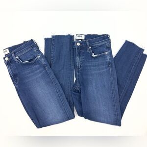 Agolde Jeans LOT Womens 26 Sophie High Rise Raw Hem Stretch Capsule Classic Luxe